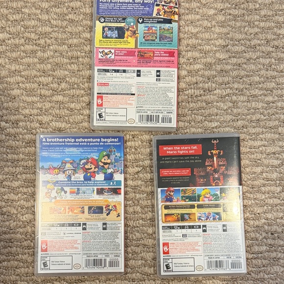 Nintendo Switch Game Bundle - Super Mario Party, Mario & Luigi, Super Mario RPG - Picture 2 of 5